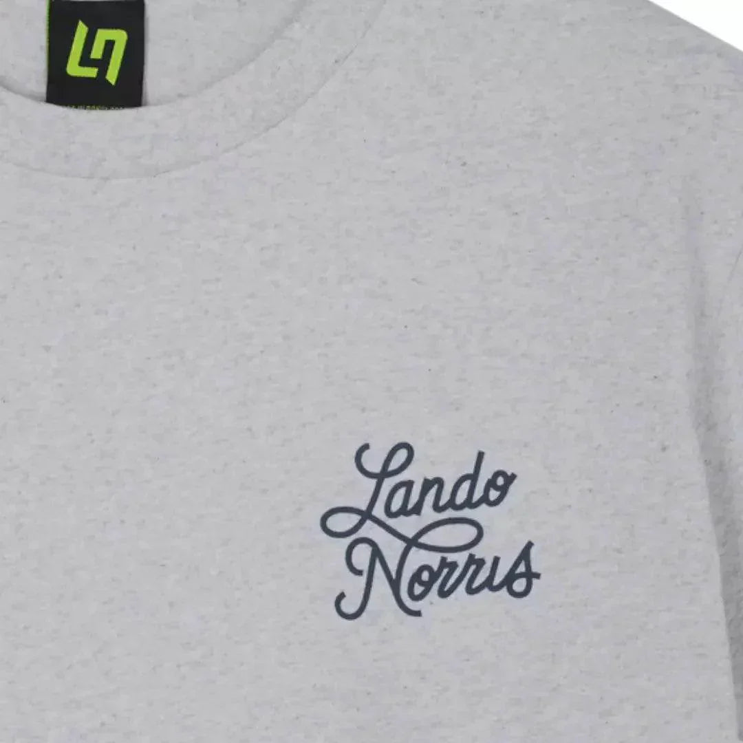SCRIPT WHITE HEATHER SHORT SLEEVE TEE