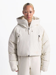 The North Face x Skims Insulated Shell Jacket Jacket unisex detail view 4 | Dash Racegear — The North Face x SKIMS Women’s 2025 Off-White Insulated Puffer Jacket featuring quilted warmth and relaxed fit for cold days.