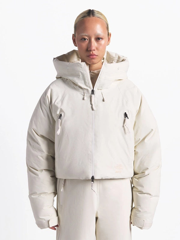 The North Face x Skims Insulated Shell Jacket Jacket unisex detail view 4 | Dash Racegear — The North Face x SKIMS Women’s 2025 Off-White Insulated Puffer Jacket featuring quilted warmth and relaxed fit for cold days.
