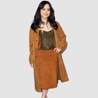Jenna Ortega SNL 50 Homecoming Coat Coat unisex detail view 5 | Dash Racegear — Jenna Ortega’s Stunning SNL 50 Homecoming Coat – Perfect Blend of Comfort & Style