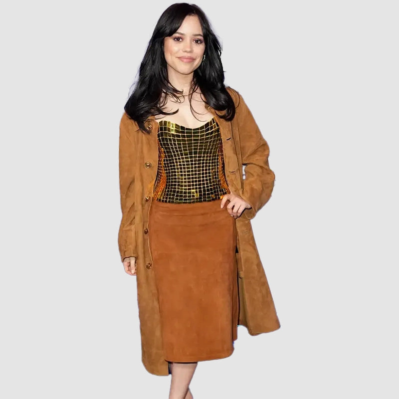 Jenna Ortega SNL 50 Homecoming Coat Coat unisex detail view 5 | Dash Racegear — Jenna Ortega’s Stunning SNL 50 Homecoming Coat – Perfect Blend of Comfort & Style