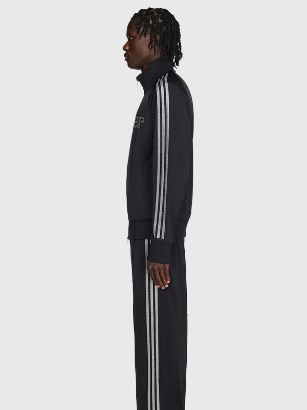 Adidas x SP5DER Rhinestone Track Jacket Jacket unisex detail view 3 | Dash Racegear — Black rhinestone track jacket by Adidas x SP5DER delivering modern fashion with sporty versatility and everyday comfort.