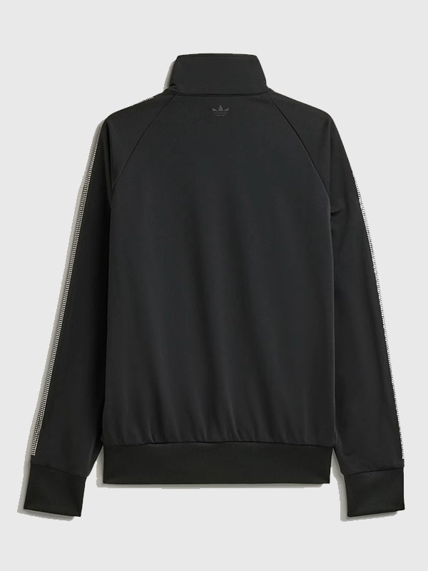 Adidas x Sp5der Rhinestone Tracksuit Tracksuit unisex detail view 6 | Dash Racegear — Adidas x Sp5der Black Full Zip Tracksuit featuring eye-catching rhinestone details and a smooth, casual aesthetic.
