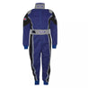 STR Youth SFI 3.2A/1 Approved Race Suit - Black/Grey/Blue - 7.0XS - Black
