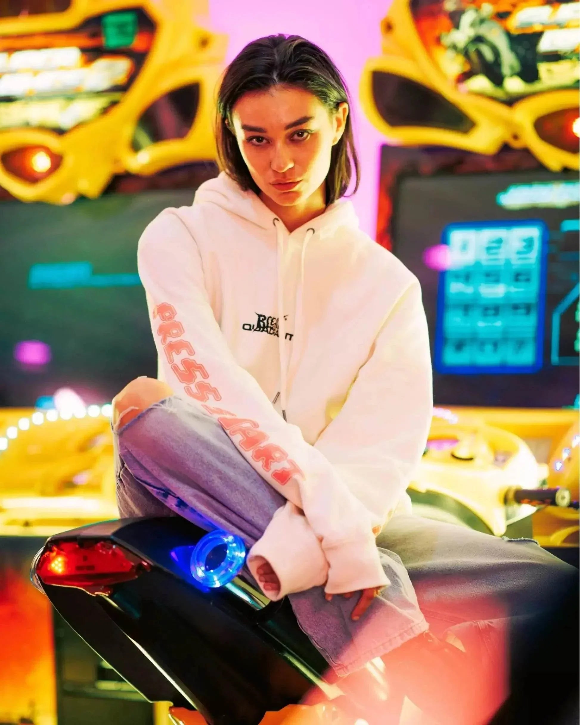 SWIRL BONE HOODIE