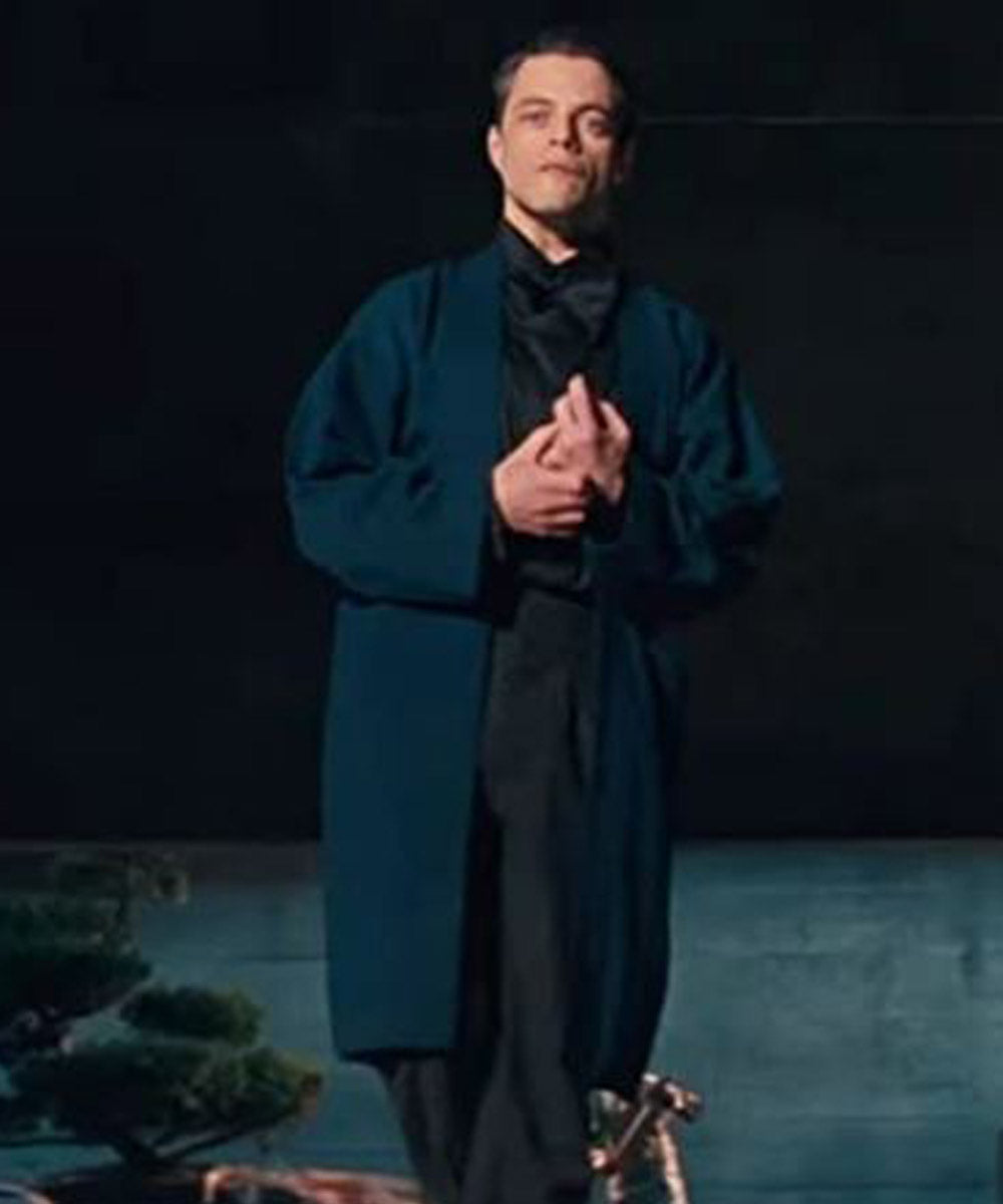 No Time to Die Safin Blue Coat Coat unisex detail view 2 | Dash Racegear — Rami Malek No Time to Die Trench Coat