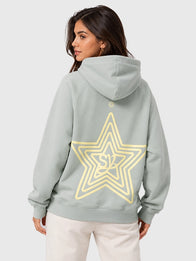 Salish Matter Sincerely Yours The Holiday Hoodie Hoodie unisex detail view 11 | Dash Racegear — Salish Matter hooded sweatshirt from The Holiday Star carrying Sincerely Yours artwork, cuffed sleeves, and spacious front pocket