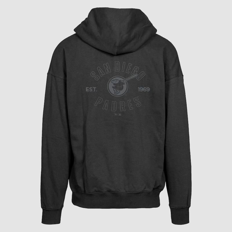 San Diego Padres Uphill Abyssal Hoodie Hoodie unisex detail view 3 | Dash Racegear — Padres Uphill Abyssal hoodie pairs comfort with deep team spirit.