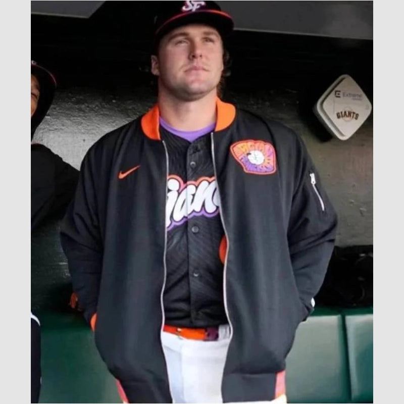 San Francisco Giants 2025 City Connect Jacket Jacket unisex front product view | Dash Racegear — San Francisco Baseball Jacket – City Connect 2025 Version