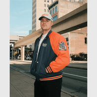 Sana x Skubal Detroit Bullpen Bomber Jacket Bomber Jacket unisex detail view 4 | Dash Racegear — Casual Detroit bullpen bomber in Sana and Skubal collection