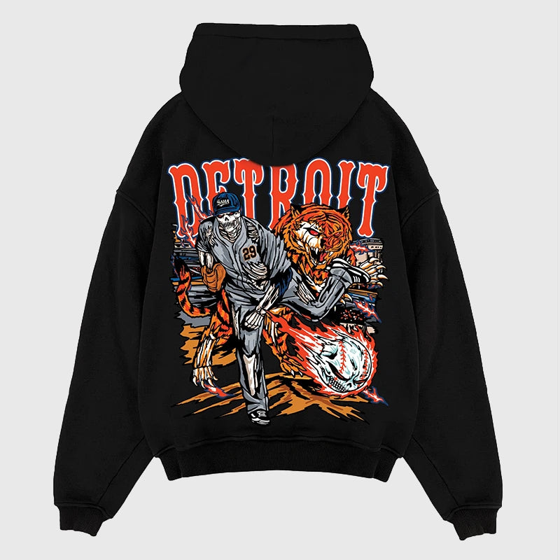 Sana Detroit Skubal Hoodie Hoodie unisex detail view 2 | Dash Racegear — Sana-designed Detroit hoodie celebrating Tarik Skubal performance