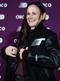 Sandy Brondello Toronto Tempo Bomber Jacket Bomber Jacket unisex front product view | Dash Racegear — Toronto Tempo 2025 Limited Edition Sandy Brondello Bomber Jacket