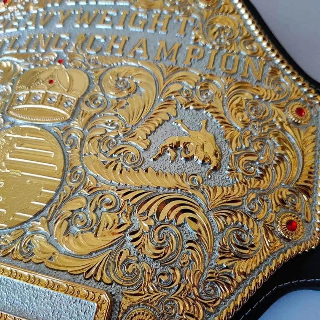 Big Gold World Die Cast Dual Plated Heavyweight Championship Belt - 9 | Dash Racegear