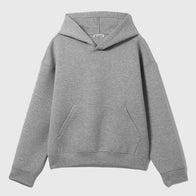 Weekday Scuba Hoodie Hoodie unisex detail view 2 | Dash Racegear — Weekday oversized fleece hoodie in grey for cozy everyday wear