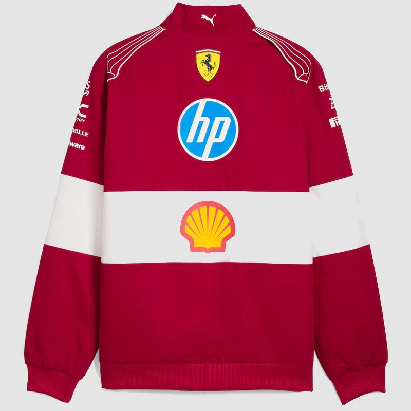 Scuderia Ferrari 2025 Team Racing Jacket Jacket unisex detail view 3 | Dash Racegear — Scuderia Racing Gear – 2025 Ferrari Team Jacket Edition