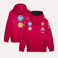 Scuderia Ferrari 2025 Team Reversible Jacket Jacket unisex front product view | Dash Racegear — Reversible Ferrari 2025 F1 Team Jacket – Ultimate Fan Apparel