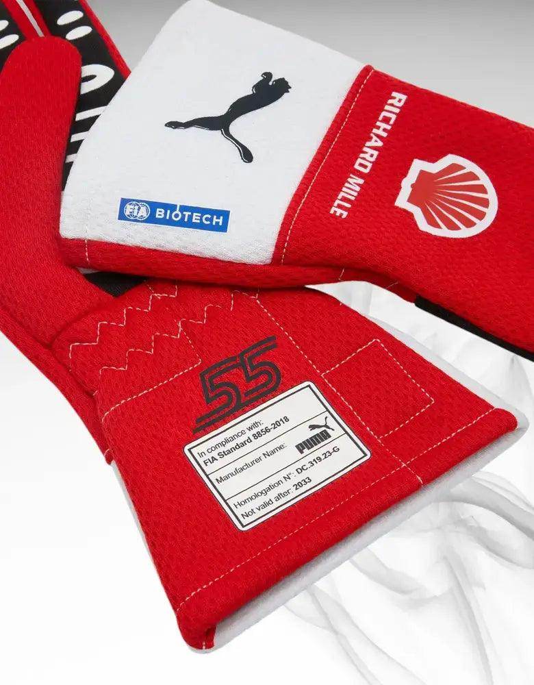 Scuderia Ferrari Carlos Sainz F1 PRO gloves - Joshua Vides - Dash Racegear Store
