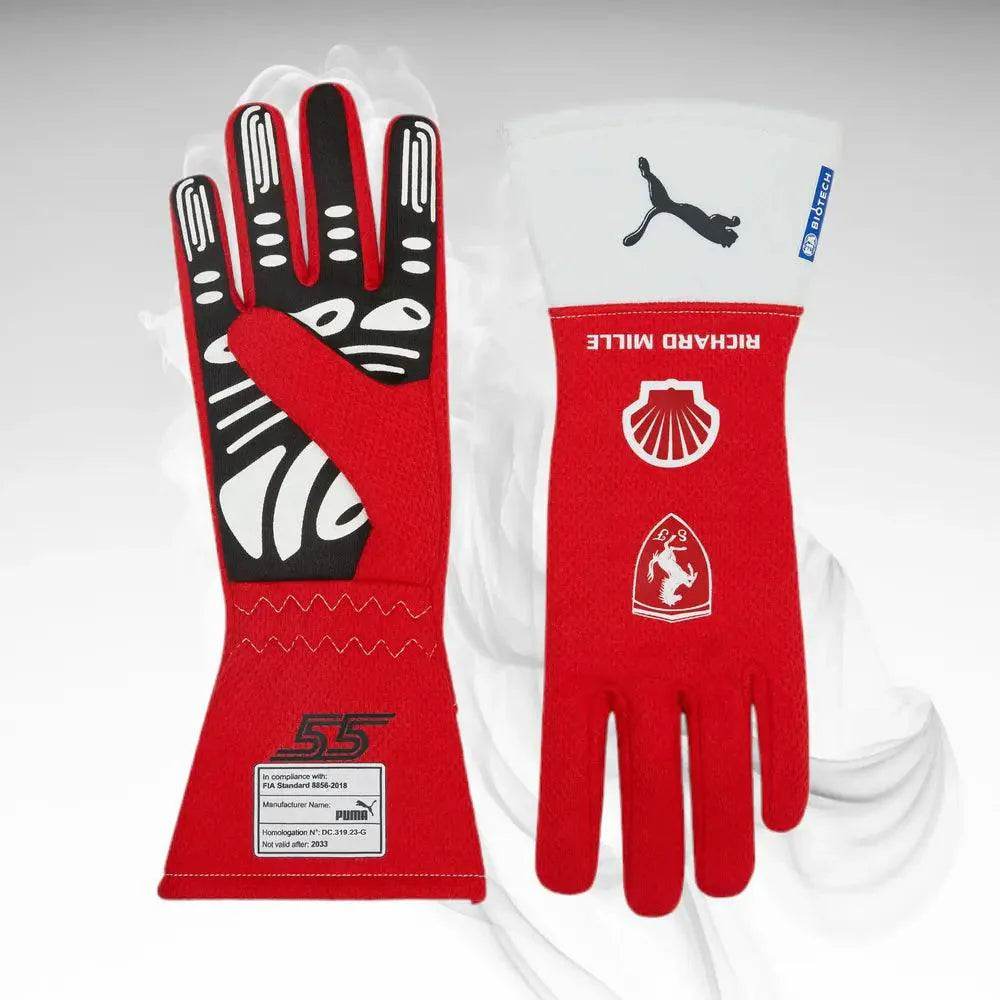 Scuderia Ferrari Carlos Sainz F1 PRO gloves - Joshua Vides - XLarge, RED | DASH RACEGEAR