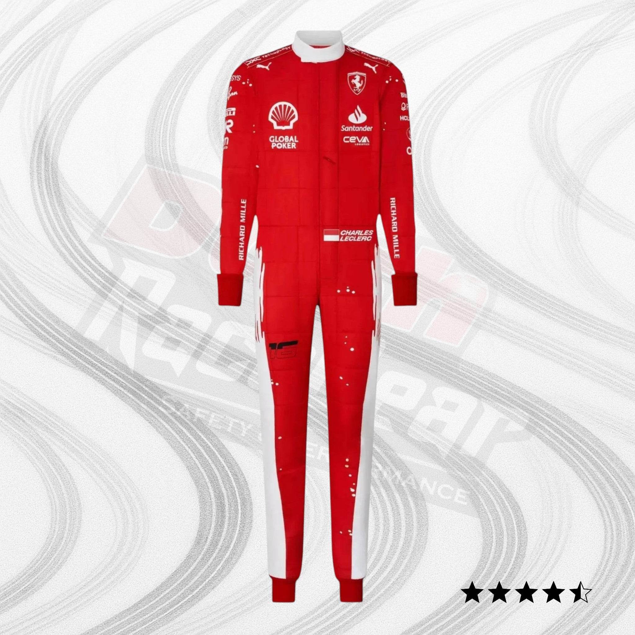 Scuderia Ferrari Race Suit Charles Leclerc & Carlos Sainz Jr - 2023 Las Vegas GP special edition DASH RACEGAER