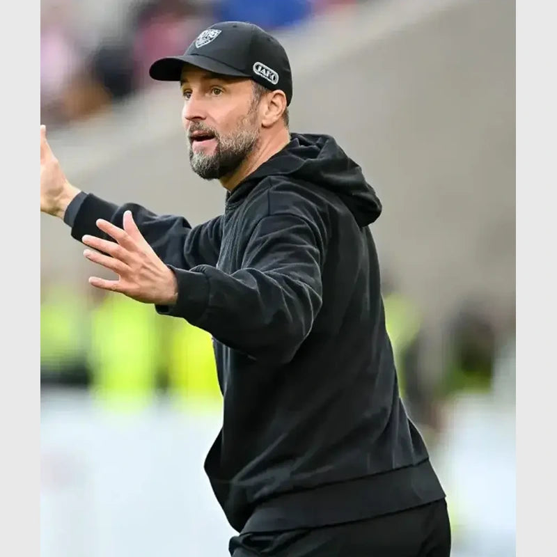 Sebastian Hoeneß Bundesliga 2025 Hoodie Hoodie unisex detail view 3 | Dash Racegear — Bundesliga edition hoodie 2025 featuring Sebastian Hoeneß coaching style