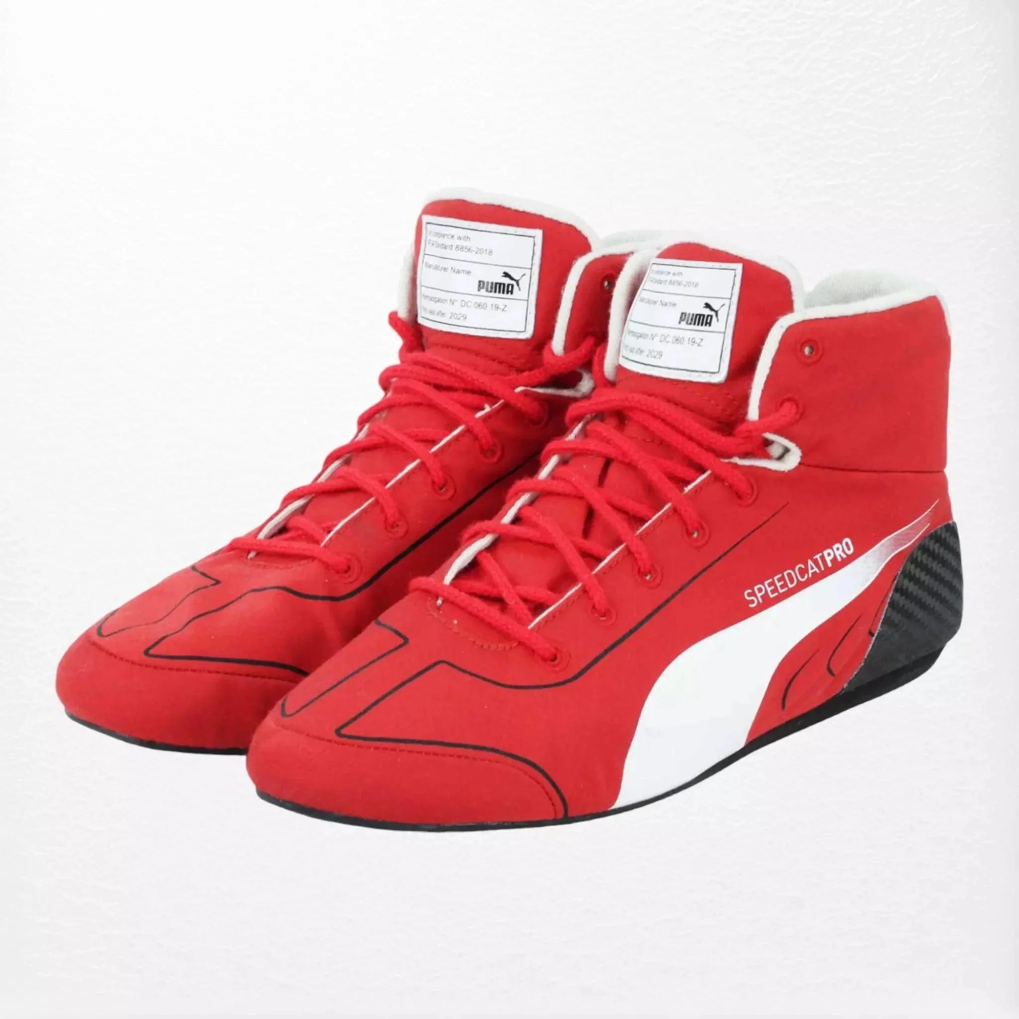 2020 Sebastian Vettel Ferrari F1 Race Boots - Dash Racegear 