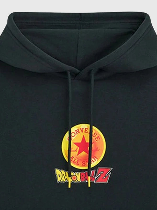 Converse Dragon Ball Hoodie Hoodie unisex detail view 3 | Dash Racegear — Converse x Dragon Ball Z Shenron 2026 pullover hoodie blending iconic anime-inspired design with premium everyday comfort.