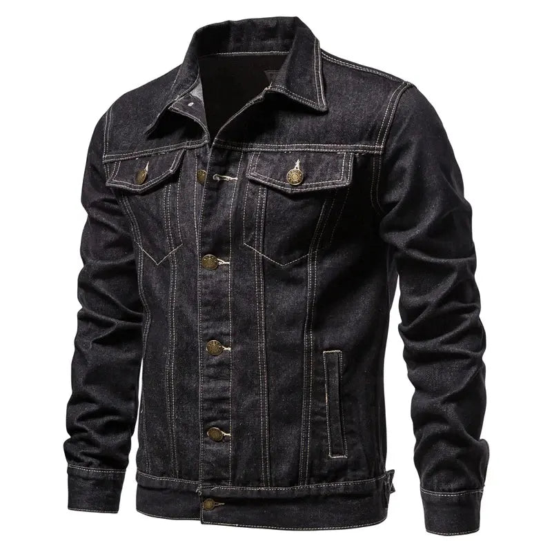 Mens Jean Denim Jacket Denim Jacket men detail view 2 | Dash Racegear — Jean Denim Jacket