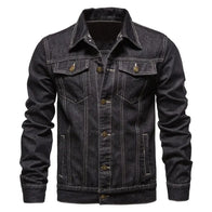 Mens Jean Denim Jacket Denim Jacket men front product view | Dash Racegear — Mens Jean Denim Jacket