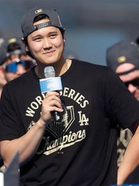Shohei Ohtani 2025 Dodgers World Series Celebration T-Shirt Shirt unisex detail view 3 | Dash Racegear — Shohei Ohtani 2025 World Series Champions Dodgers T-Shirt