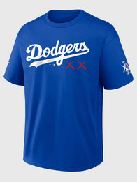 LA Dodgers Shohei Ohtani x KAWS Max90 T-Shirt Shirt unisex front product view | Dash Racegear — Los Angeles Dodgers Shohei Ohtani x KAWS Max90 Blue T-Shirt featuring premium comfort and bold streetwear-inspired everyday style.