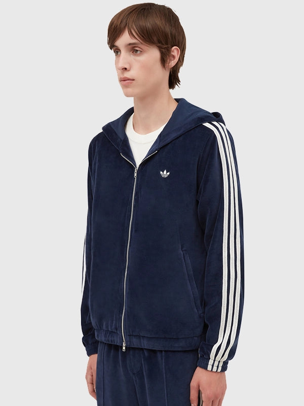 Adidas x Wales Bonner Velour Track Jacket Jacket unisex detail view 3 | Dash Racegear — Adidas x Wales Bonner Retro Velour Jacket 2025