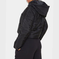 Short Puffer Jacket Black Puffer Jacket unisex detail view 2 | Dash Racegear — Short Puffer Black Jacket