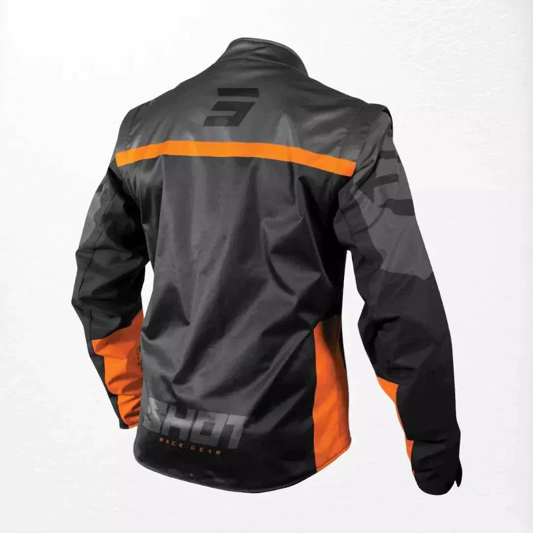 Shot Softshell Lite 2.0 Enduro Jacket Black-Orange | Dash Racegear