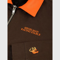 Siegelman Stable Embroidered Barn Jacket Jacket unisex detail view 3 | Dash Racegear — Siegelman Stable brown cotton jacket inspired by classic barn wear