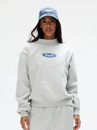 Parke Signature Patch Mockneck Sweatshirt Sweatshirt unisex detail view 2 | Dash Racegear — Parke 2026 grey mockneck fleece sweatshirt, Signature Patch detail for clean everyday relaxed style.