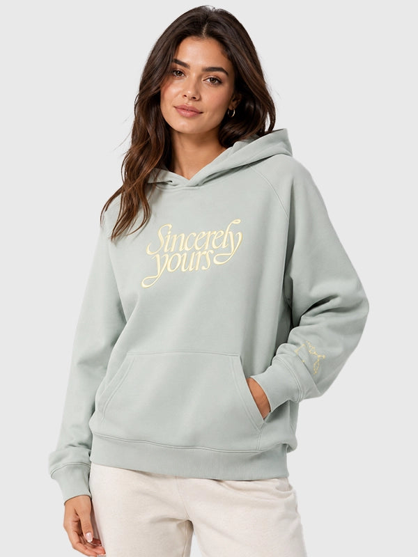 Salish Matter Sincerely Yours The Holiday Hoodie Hoodie unisex detail view 10 | Dash Racegear — White Salish Matter hoodie from Sincerely Yours The Holiday Star showcasing clean graphics, pouch pocket, and premium cotton blend