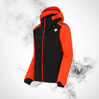 Ski Jacket Descente Nigel Orange/Black- 2023/24 | Dash Racegear