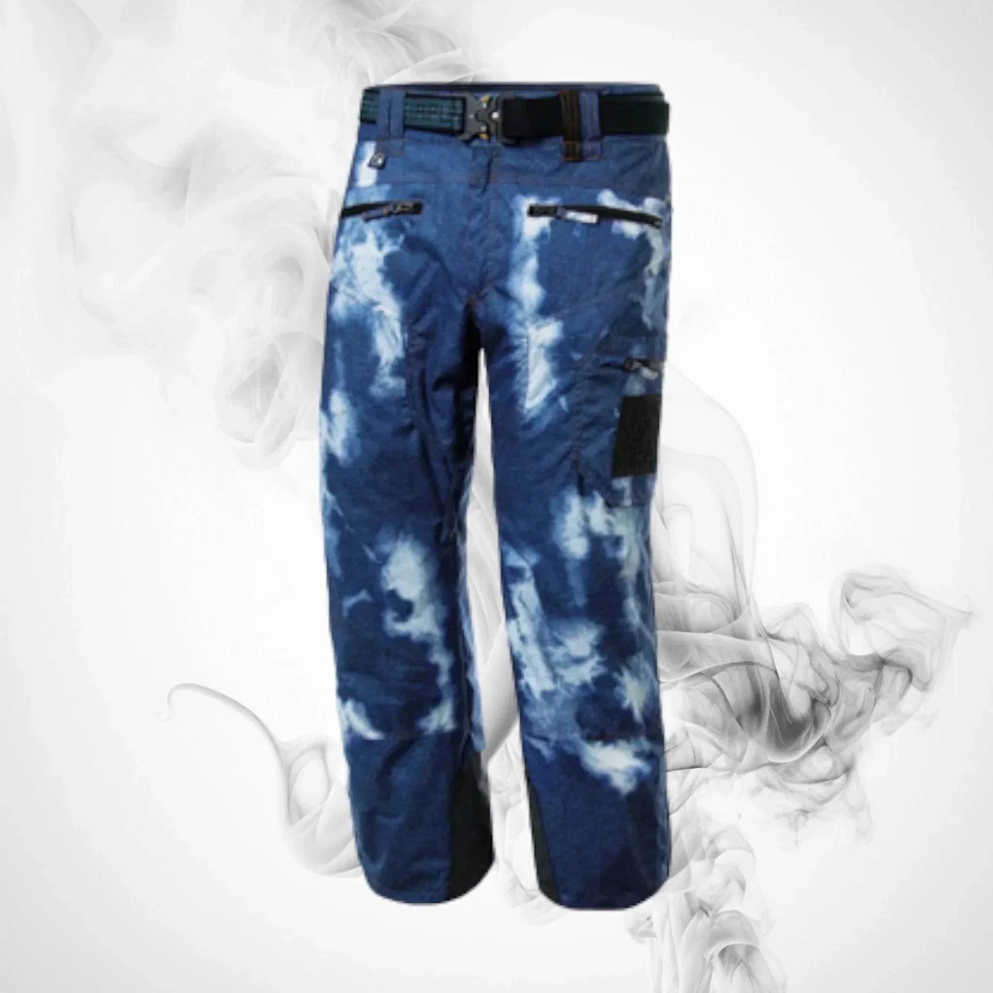 Ski Pants ENERGIAPURA Grong Tie & Dye Jeans - XL - Die Anthracite
