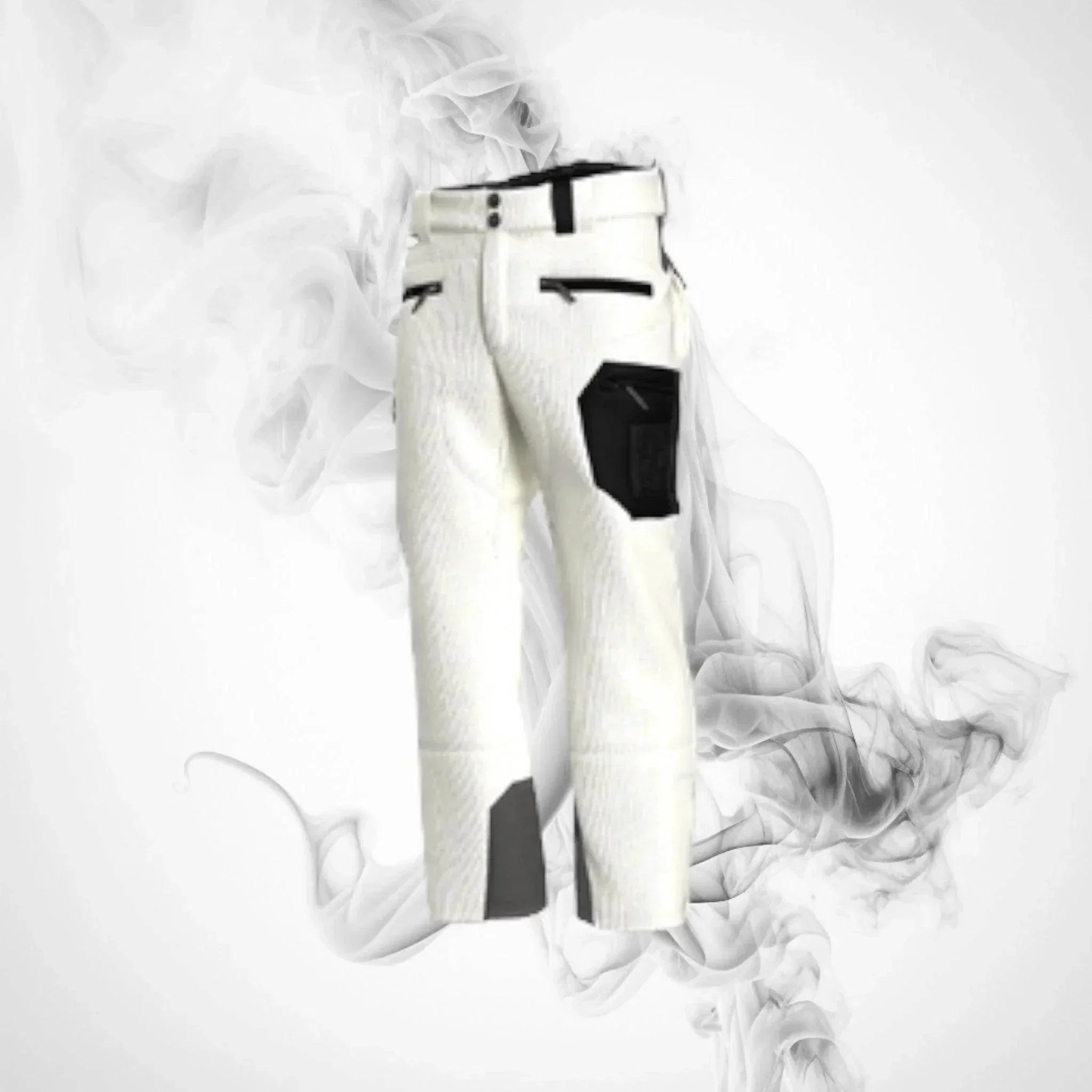 Ski Pants ENERGIAPURA Velvet Grong Printed - XL - White/Black