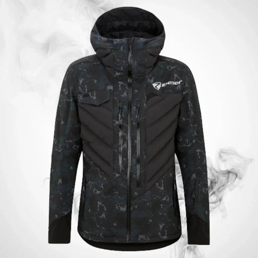 Ski Ziener RCE Coach Jacket Man Black Foggy Print | DASH RACEGEAR
