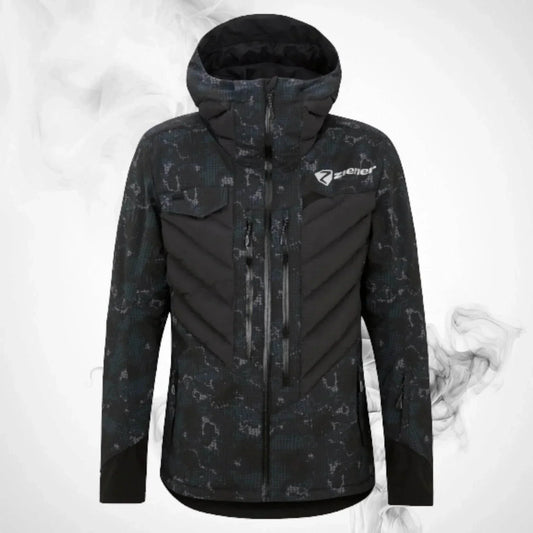 Ski Ziener RCE Coach Jacket Man Black Foggy Print | Dash Racegear