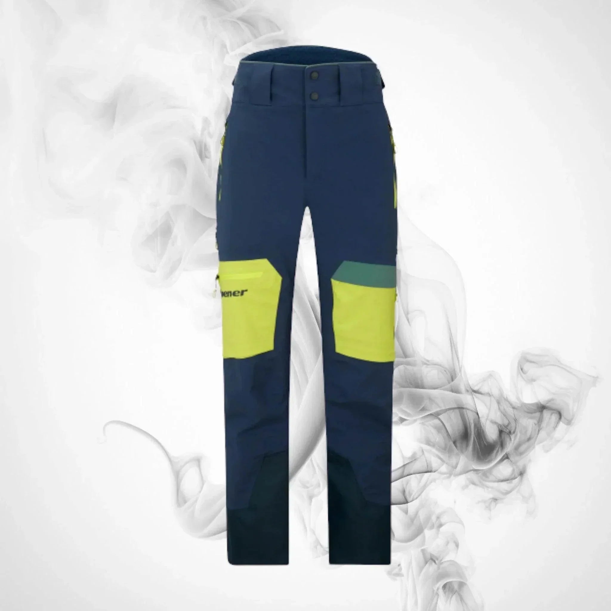 Ski pants Ziener Tewes Full - Zip Man - 56 - Dark Navy Lime
