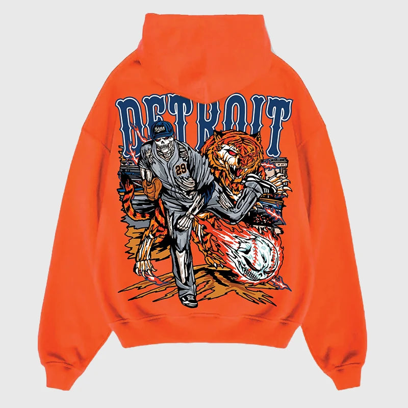 Sana Detroit Skubal Hoodie Hoodie unisex front product view | Dash Racegear — Soft fleece Sana Detroit hoodie inspired by Skubal’s legacy