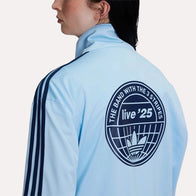 Adidas x Oasis Sky Blue Track Jacket Jacket unisex detail view 4 | Dash Racegear — Clean Streetwear – Sky Blue Track Jacket from Oasis & Adidas