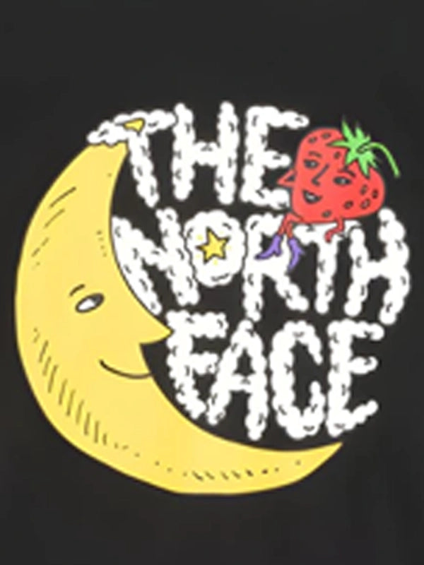 The North Face x Sky High Farm T-Shirt Shirt unisex detail view 3 | Dash Racegear — The North Face Sky High Farm black T-shirt, relaxed fit cotton tee for comfortable streetwear and layering.