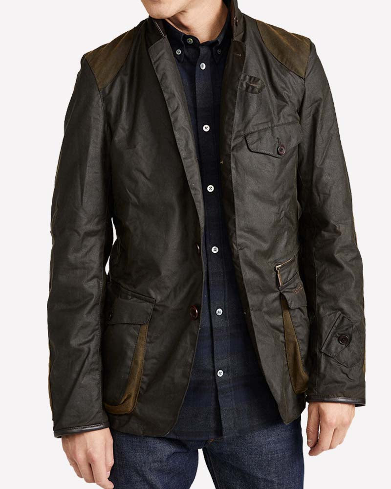 Skyfall James Bond Beacon Sports Jacket Jacket unisex front product view | Dash Racegear — Daniel Craig Skyfall James Bond Beacon Sports Jacket