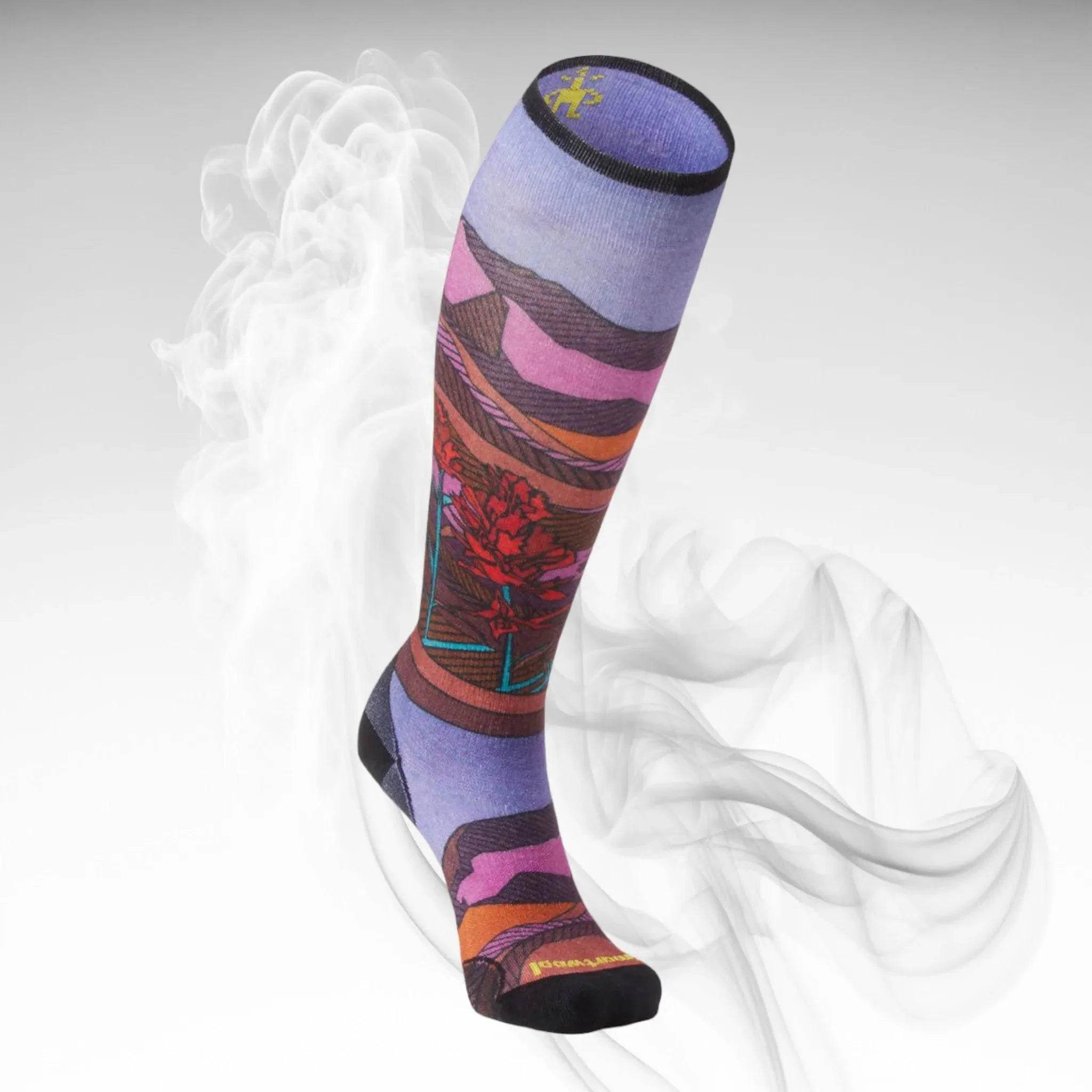 Smartwool Women's Zero Cushion Floral Field Sock - Dash Racegear Store