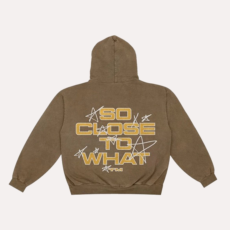 Tate Mcrae Stars Brown Hoodie Hoodie unisex detail view 2 | Dash Racegear — Tate McRae Stars Hoodie – Perfect for Everyday Wear
