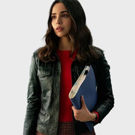 The Life List 2025 Sofia Carson Black Leather Jacket Leather Jacket unisex detail view 3 | Dash Racegear — The Life List 2025 Leather Jacket – Sofia Carson’s Must-Have Style