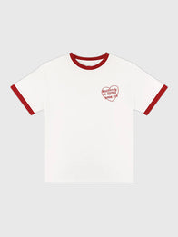 Parke Somebody Loves Me T-Shirt Shirt unisex detail view 4 | Dash Racegear — Parke Drop Valentines 2026 Somebody At Parke Loves Me T-Shirt in white, featuring charming text and comfortable fit.